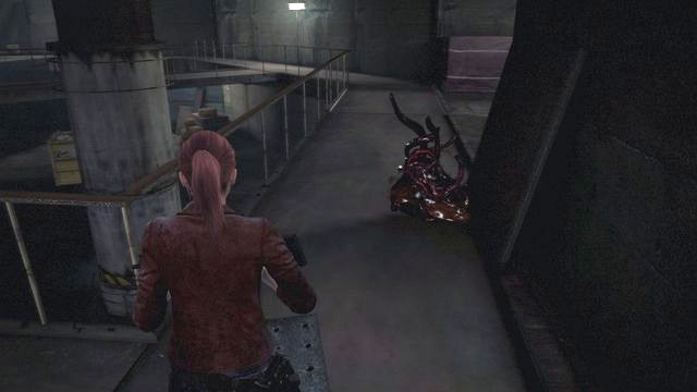 Watch out for the tentacles on the ground. - Fight with Neil - Judgement - Claire - Resident Evil: Revelations 2 - Game Guide and Walkthrough