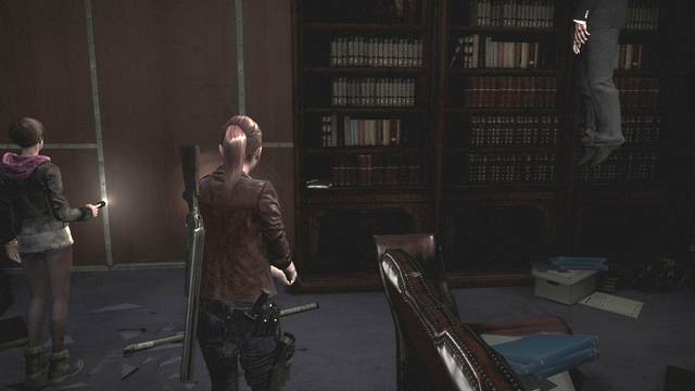The same room as above - on the library shelf - Judgement - Claire - Documents - Resident Evil: Revelations 2 - Game Guide and Walkthrough