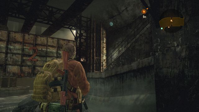 In the sewage farm, after opening the sluice gate number 2, look to your left and up - the emblem is stuck to the wall - Judgement - Barry - Tower emblems - Resident Evil: Revelations 2 - Game Guide and Walkthrough