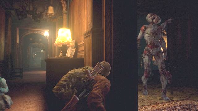 Aim at the weakspot of enemy from behind the wall. - Find Alex - Metamorphosis - Barry - Resident Evil: Revelations 2 - Game Guide and Walkthrough