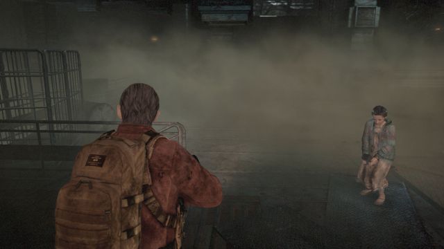 Run from the gas - remaining for too long on the fogged territory will end with your death. - Defeat Alex - Metamorphosis - Barry - Resident Evil: Revelations 2 - Game Guide and Walkthrough
