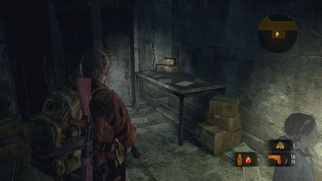 Just after you ride down to the mine, in first tunnel on the left, in a small room (you will find map here as well) - Metamorphosis - Barry - Documents - Resident Evil: Revelations 2 - Game Guide and Walkthrough