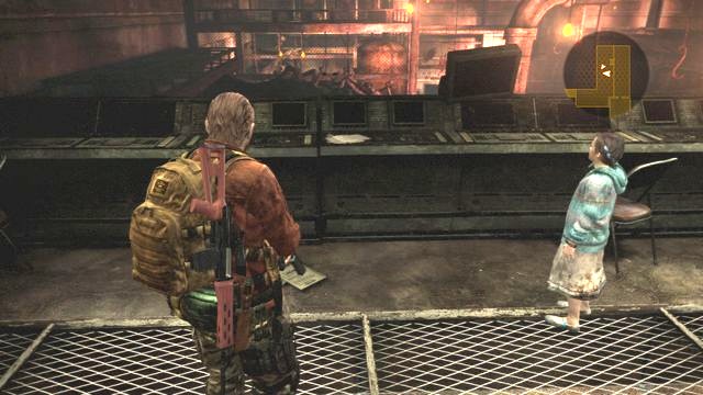 When you walk to the bottom level of the mansion, you will get to a room with enemies in glass containers - Metamorphosis - Barry - Documents - Resident Evil: Revelations 2 - Game Guide and Walkthrough
