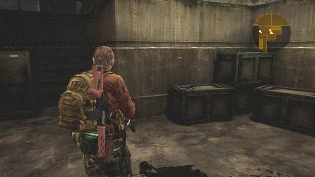Another one in the bottom part of the facility, in the place where you will find a gate that leads to second level and a weapon upgrade table - look at the alcove on the left side, note lies on one of chests - Metamorphosis - Barry - Documents - Resident Evil: Revelations 2 - Game Guide and Walkthrough
