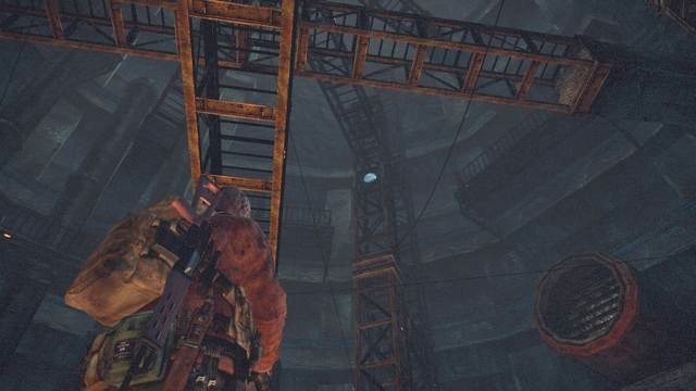 When in the main part of the mines you will find elevator key and activate ventilation, you will be able to ride down - Metamorphosis - Barry - Tower emblems - Resident Evil: Revelations 2 - Game Guide and Walkthrough