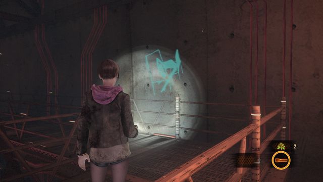 When running from the monument to the place, where on the left side weapon upgrading table can be found - Kafka Drawings (Moira) - Metamorphosis - Resident Evil: Revelations 2 - Game Guide and Walkthrough