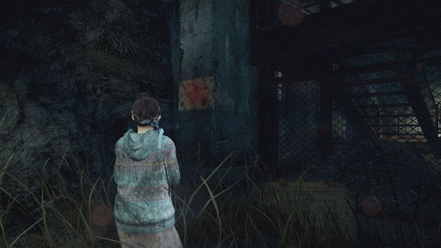 After walking through the crane you will get to place where you can use the elevator to ride down to the mine - Insect larvae (Natalie) - Metamorphosis - Resident Evil: Revelations 2 - Game Guide and Walkthrough