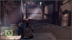 Second enemy is at the right upper corner[1] - 2 - Against all - p. 2 - Walkthrough - Warhammer 40,000: Space Marine - Game Guide and Walkthrough