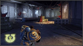 In next room are two gates - one with green diode, one with red [1] - 3 - Rim of the Beast - Walkthrough - Warhammer 40,000: Space Marine - Game Guide and Walkthrough