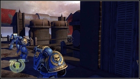 From time to time, from the craft will jump down team of enemies [1] - 4 - Graias Titans - Walkthrough - Warhammer 40,000: Space Marine - Game Guide and Walkthrough