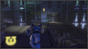 After clearing up the room, come up to the machine in the center and pick inside it a source of energy [1] - 10 - Mystery Skull - Walkthrough - Warhammer 40,000: Space Marine - Game Guide and Walkthrough