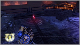 After going up with elevator and confirming inquisitor presence [1], walk downstairs and go through the open gate - Chapter 6 - Skull Probes - Warhammer 40,000: Space Marine - Game Guide and Walkthrough