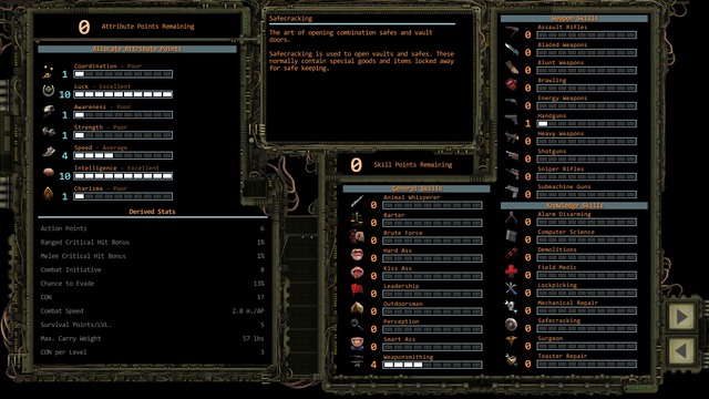 Character creation screen. - Party forming - Character development - Wasteland 2 - Game Guide and Walkthrough