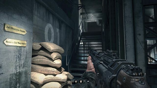 This bunker is one big skyscraper - Deathsheads Compound - Main missions - Wolfenstein: The New Order (coming soon) - Game Guide and Walkthrough