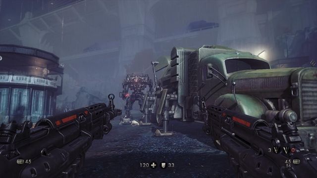 Fighting two mechs may be troublesome - A New World - Main missions - Wolfenstein: The New Order (coming soon) - Game Guide and Walkthrough