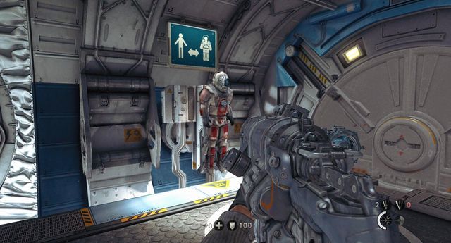 The spacesuit youll have to wear - Moon Base - Main missions - Wolfenstein: The New Order - Game Guide and Walkthrough