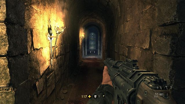 Straight, then right up the stairs - Deathsheads Compound - Secrets - Wolfenstein: The New Order (coming soon) - Game Guide and Walkthrough