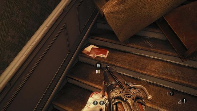 On the stairs marked on the map with B - Asylum - Secrets - Wolfenstein: The New Order (coming soon) - Game Guide and Walkthrough