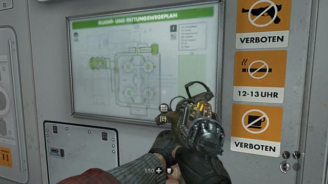 The map is in the room with the artifacts - London Nautica - Secrets - Wolfenstein: The New Order - Game Guide and Walkthrough