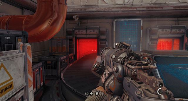 In this vent - Moon Base - Secrets - Wolfenstein: The New Order - Game Guide and Walkthrough
