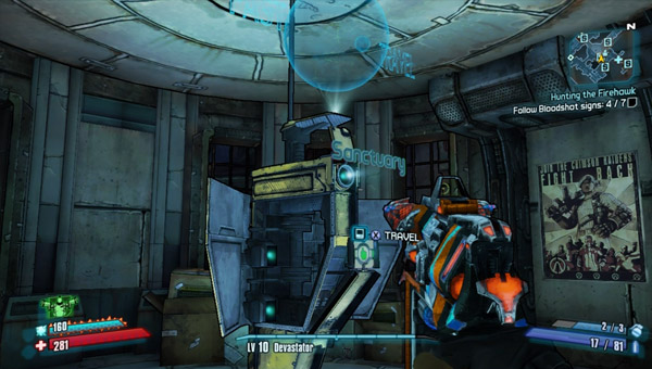 How to fast travel in Borderlands 2