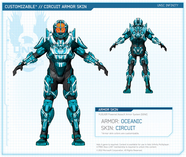 How to get the Oceanic Armor & Circuit Skin in Halo 4