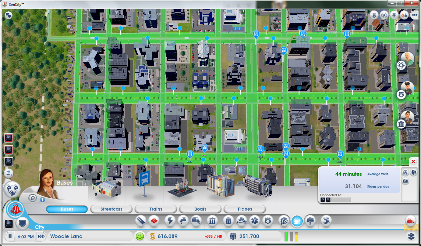 SimCity 5 Bus Layout