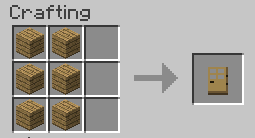 Minecraft: How to make a Wooden Door