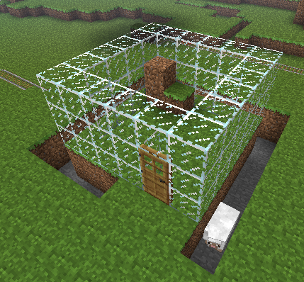 Minecraft: Making a monster trap glass house
