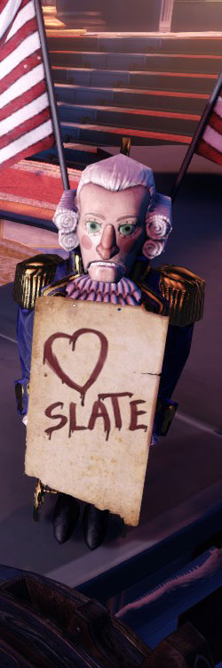 I Heart Slate statue