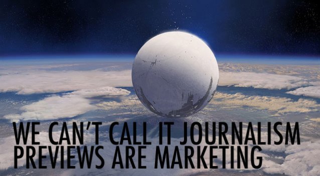 We can't call it journalism, destiny preview