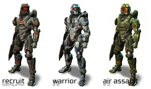 Halo 4 Armor Spartan Ranks