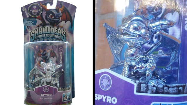 Spyro Chrome Skylanders Figure