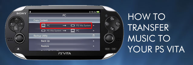 transfer music and songs to ps vita