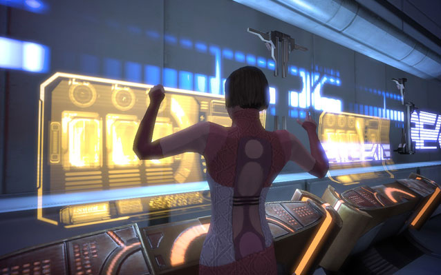 Mass Effect: Some woman celebrates at a casino