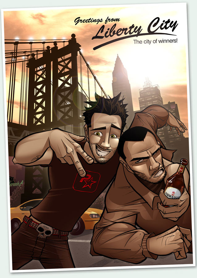 grand theft auto 4 art