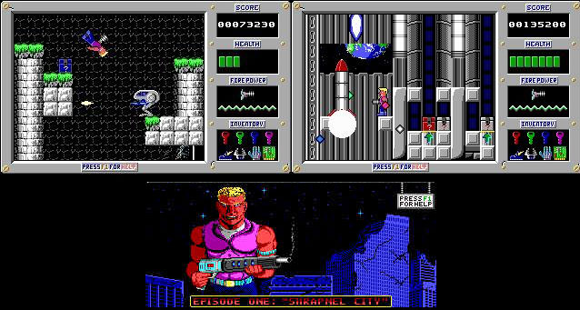 duke nukem 1 pc platformer