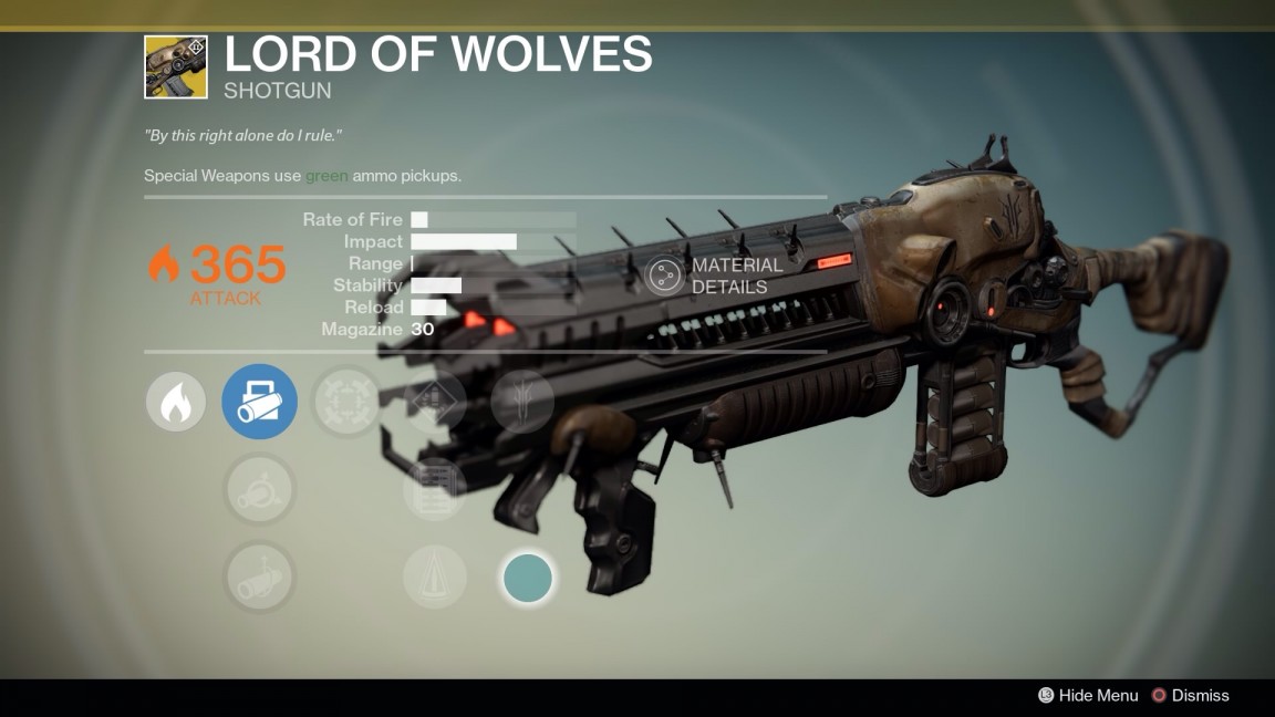Lord of Wolves shotgun