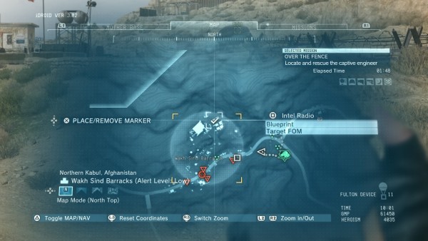 METAL GEAR SOLID V: THE PHANTOM PAIN_over the fence blueprints