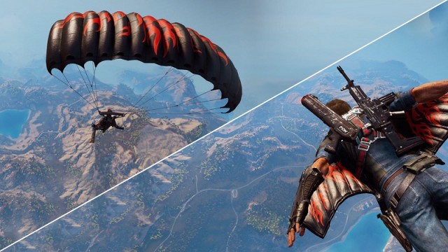 Flame Wingsuit And Parachute Skins