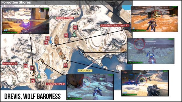 Destiny Wanted Drevis Chests Map