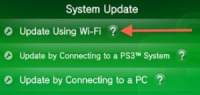 PS VITA System Update using Wi-Fi Option