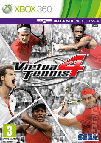 Virtua Tennis 4 Xbox 360 box art