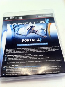 Portal 2 ps3 boxart back