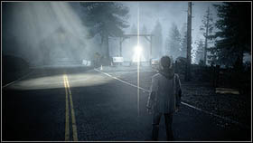 Once you gain control of Alan Wake, look at the light source above the character - Walkthrough - Episode 1: Nightmare Part 1 - Walkthrough - Alan Wake - Game Guide and Walkthrough