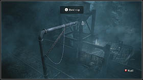 You'll find another haunted gate here, use the wheel nearby to place the lamp right above the gate - Walkthrough - Episode 4: The Truth Part 1 - Walkthrough - Alan Wake - Game Guide and Walkthrough