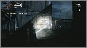 Take the key from a building on the right and use it to open the silo doors on the left - Walkthrough - Episode 4: The Truth Part 2 - Walkthrough - Alan Wake - Game Guide and Walkthrough