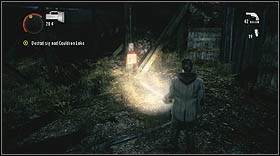 Search the area in order to find some useful equipment - Walkthrough - Episode 6: Departure - Walkthrough - Alan Wake - Game Guide and Walkthrough