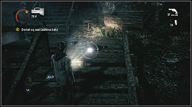 You'll reach a crane, and a rail wagon will fall from the sky right next to you - Walkthrough - Episode 6: Departure - Walkthrough - Alan Wake - Game Guide and Walkthrough
