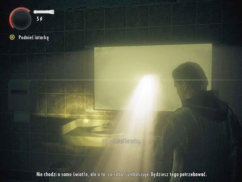 Once you get inside, the mirror will turn into a screen and Tom will talk to you - Walkthrough - DLC 1: The Signal Part 1 - Walkthrough - Alan Wake - Game Guide and Walkthrough